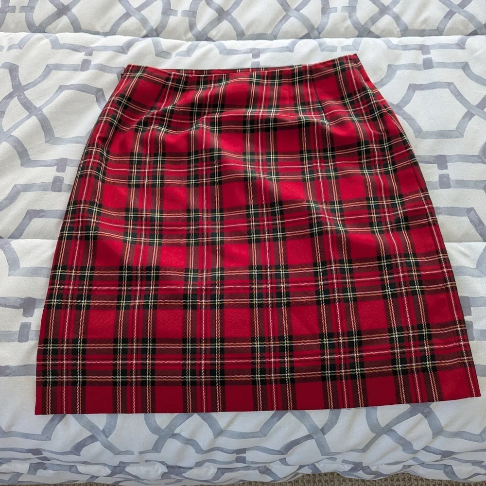 Talbots Plaid Skirt Size 2 - Picture 2 of 5